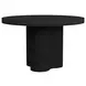 Camelot Black 48" Round Dining Table