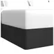 Camelot Black and Gray King Upholstered Panel Bed