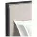 Camelot Black and Gray King Upholstered Panel Bed