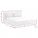 Ashbury Light Grey King Upholstered Platform Bed