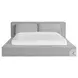Ashbury Light Grey King Upholstered Platform Bed