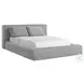 Ashbury Light Grey Queen Upholstered Platform Bed
