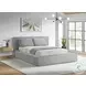 Ashbury Light Grey Queen Upholstered Platform Bed