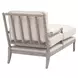 Stitch and Hand Dining Bedroom Gellar Linen Performance Fabric 67" Rouleau Chaise Lounge with Casters