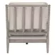 Stitch and Hand Dining Bedroom Gellar Linen Performance Fabric 67" Rouleau Chaise Lounge with Casters