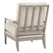 Stitch and Hand Dining Bedroom Gellar Linen Performance Fabric Upholstered Rouleau Club Chair