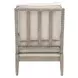 Stitch and Hand Dining Bedroom Gellar Linen Performance Fabric Upholstered Rouleau Club Chair