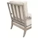 Stitch and Hand Dining Bedroom Gellar Linen Performance Fabric Upholstered Rouleau Club Chair