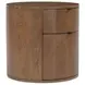 Theo Brown 2 Drawer Nightstand