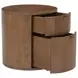 Theo Brown 2 Drawer Nightstand