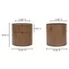 Theo Brown 2 Drawer Nightstand