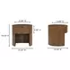 Theo Brown 1 Drawer Nightstand