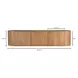 Theo Natural 80" TV Stand