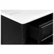 Eleanor Black 5 Drawer Marble Top Chest