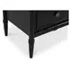 Eleanor Black 5 Drawer Marble Top Chest
