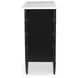 Eleanor Black 5 Drawer Marble Top Chest