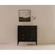 Eleanor Black 5 Drawer Marble Top Chest