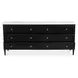 Eleanor Black Marble Top 6 Drawer Dresser