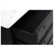 Eleanor Black Marble Top 6 Drawer Dresser