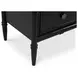 Eleanor Black Marble Top 6 Drawer Dresser