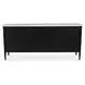 Eleanor Black Marble Top 6 Drawer Dresser