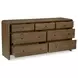 Riley Oak 7 Drawer Dresser