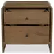 Riley Oak 2 Drawer Nightstand