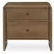 Riley Oak 2 Drawer Nightstand