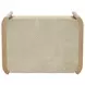Lane Natural and Beige 1 Drawer Marble Top Nightstand