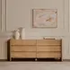 Lane Natural Marble Top 6 Drawer Dresser