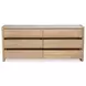 Lane Natural Marble Top 6 Drawer Dresser