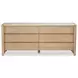 Lane Natural Marble Top 6 Drawer Dresser