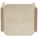 Lane Natural and Beige Rectangular Marble Top Accent Table