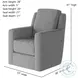 Diva Journey Silver Swivel Glider