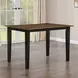 Joplin Black and Brown 54" Extendable Square Counter Height Dining Table