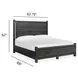 Plum Creek Ravenwood Black Queen Storage Panel Bed
