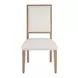 Retreat White Performance Fabric Upholstered Dining Chair Set of 2