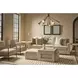 Abode Monique Linen and River Rock Upholstered Nesting Occasional Table Set