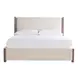 Abode Beige and Boulder King Upholstered Panel Bed