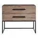 Abode Boulder and Gray 2 Drawer Nightstand with USB Charging