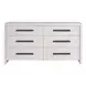 Abode River Rock and Gray 6 Drawer Dresser