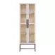Abode River Rock and Gray 2 Door Display Cabinet with LED