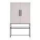 Dwell River Rock and Gray 2 Door Bar Cabinet with LED