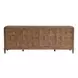 Griffith Park White and Bronze Round Travertine Top Dining Room Set