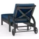 Monterey Spectrum Indigo 78" Outdoor Chaise Lounge with Self Welt