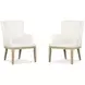 Greenvale Beige Performance Fabric Arm Chair Set of 2
