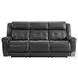 Regis Baron Charcoal Dual Power Reclining Sofa