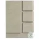 Arcadia Clay 3 Drawer Nightstand with USB Charging