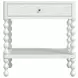 Haven Warm White Upholstered Canopy Poster Bedroom Set