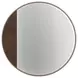 Verge Handcrafted Walnut Round Mirror